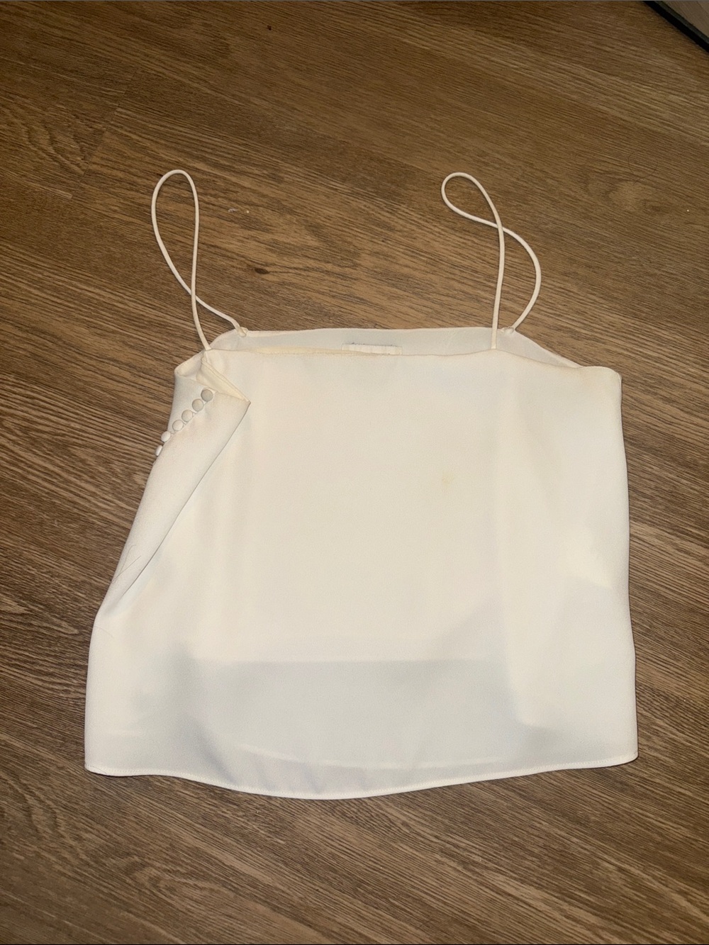 Club Monaco White Spaghetti Strap Camisole Top